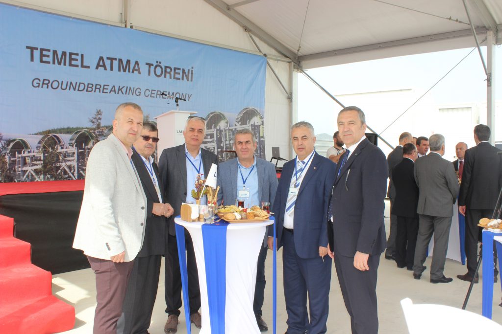 GE Yenilenebilir Enerji Bünyesinde Bulunan LM Wind Power Tesisinin Ek Hizmet Binası Temel Atma Törenine Katıldık