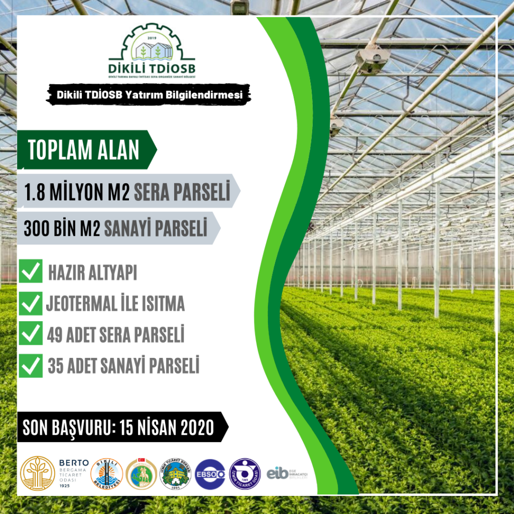 DİKİLİ TDİOSB YATIRIM BİLGİLENDİRMESİ