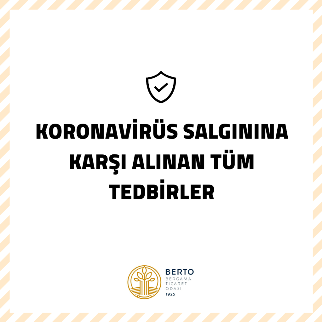 koronavirüs salgınına karşı alınan tüm tedbirler