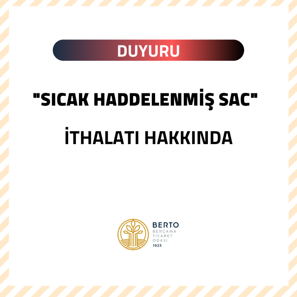 FAS TARAFINDAN SICAK HADDELENMİŞ SAC İTHALATINA KARŞI KESİN KORUMA ÖNLEMİ