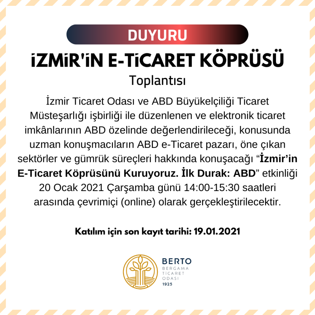 İZMİR’İN E-TİCARET KÖPRÜSÜ