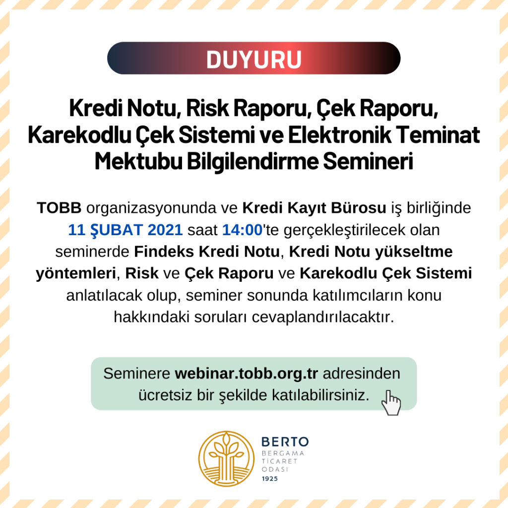 KKB BİLGİLENDİRME SEMİNERİ