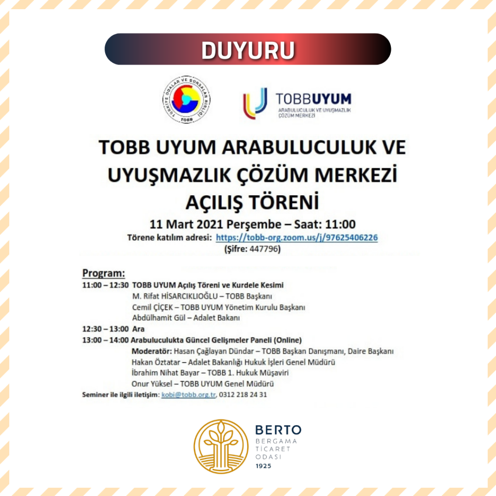 TOBB UYUM Açılış Töreni