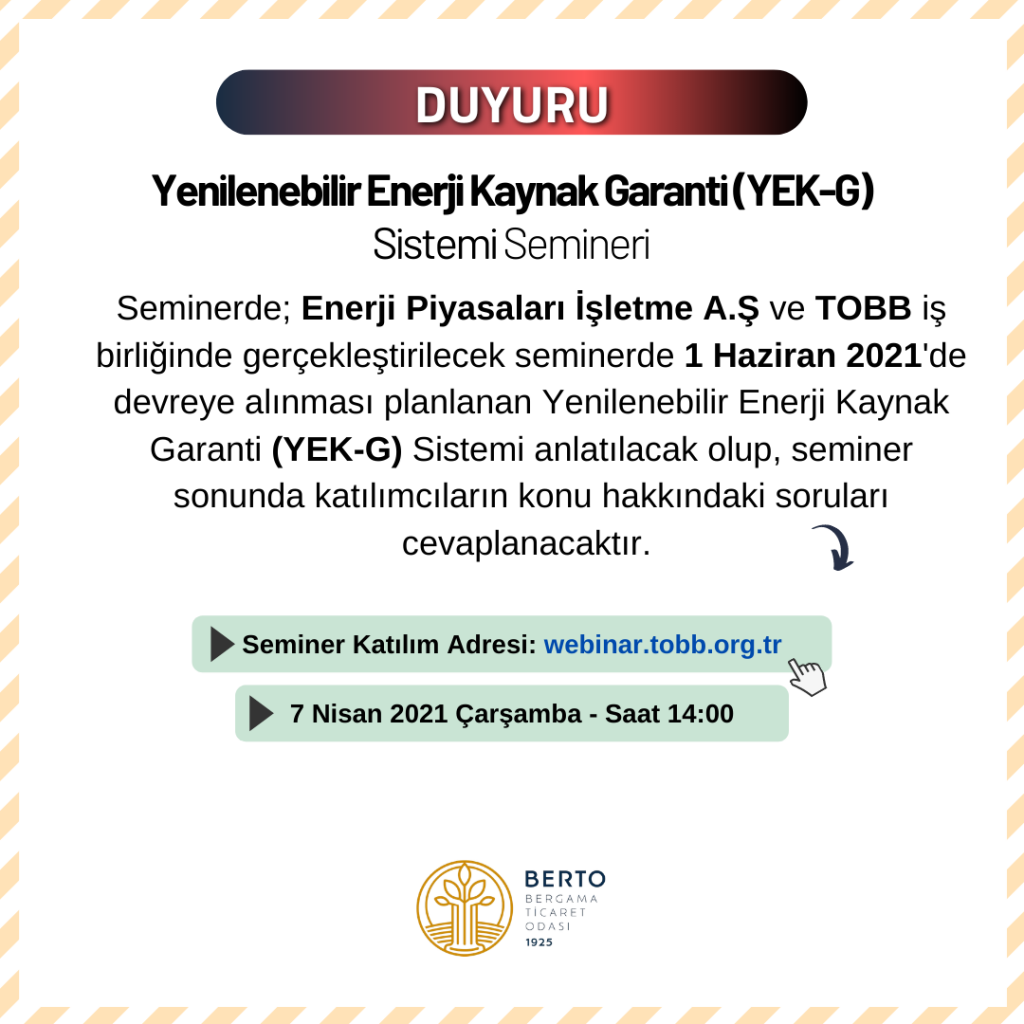 Yenilenebilir Enerji Kaynak Garanti Sistemi