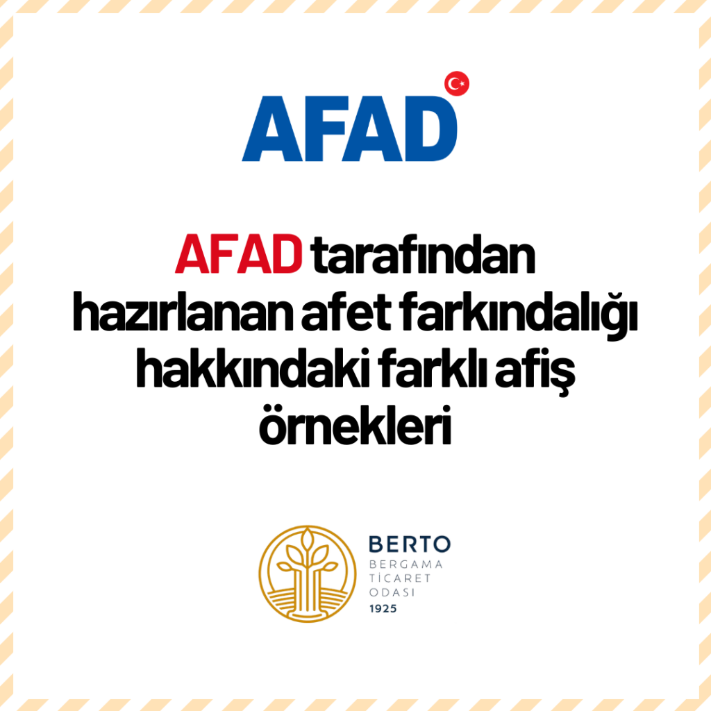 AFAD Afet Farkındalığı Afişleri