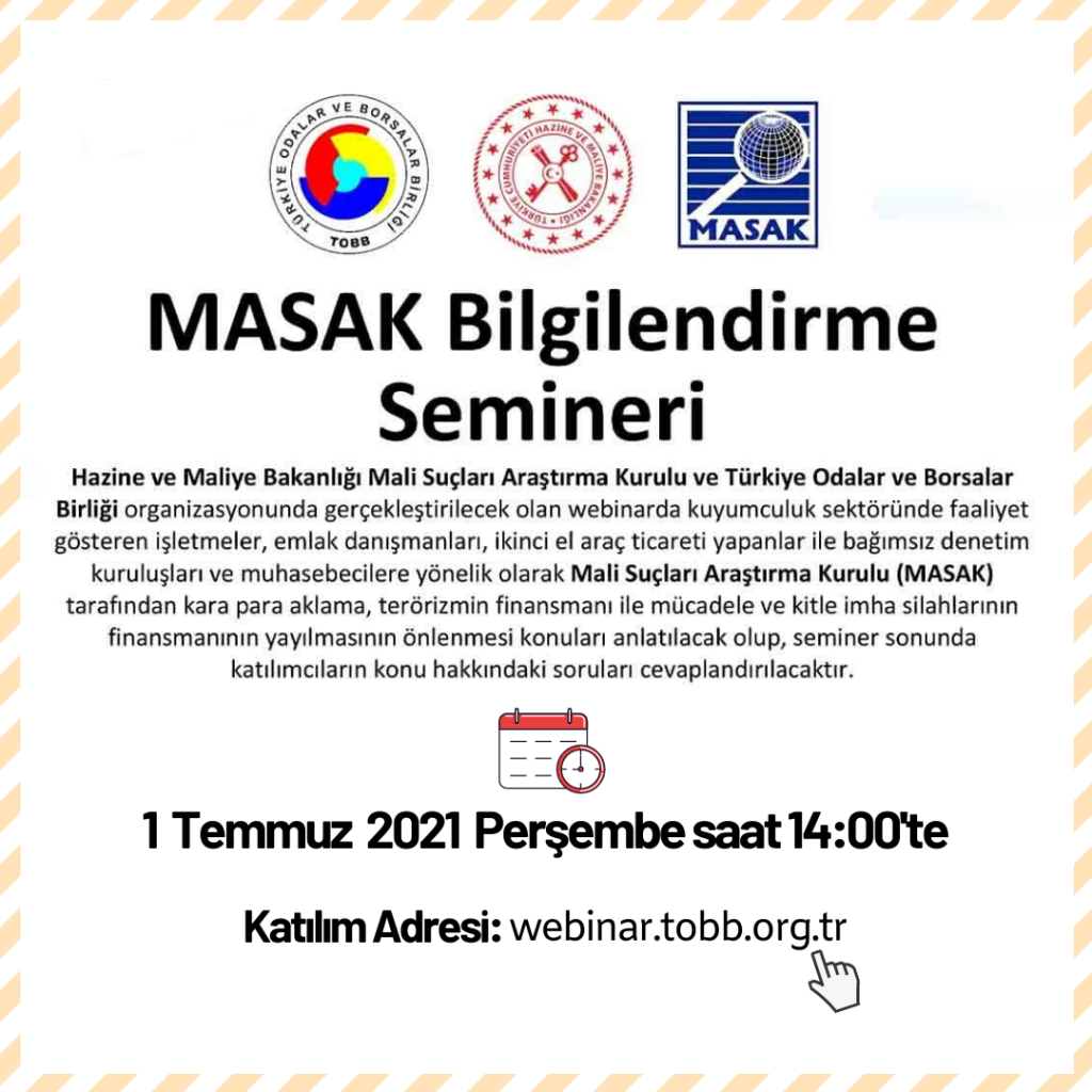 MASAK Bilgilendirme Semineri Hk.
