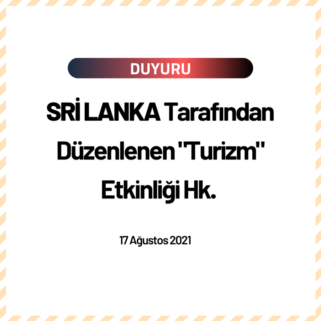SRİ LANKA TURİZM ETKİNLİĞİ