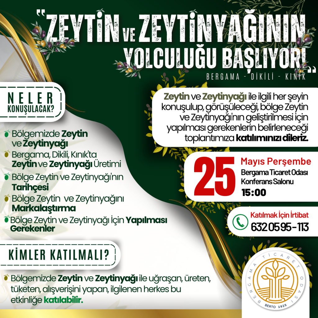 ZEYTİN VE ZEYTİNYAĞI TOPLANTISI